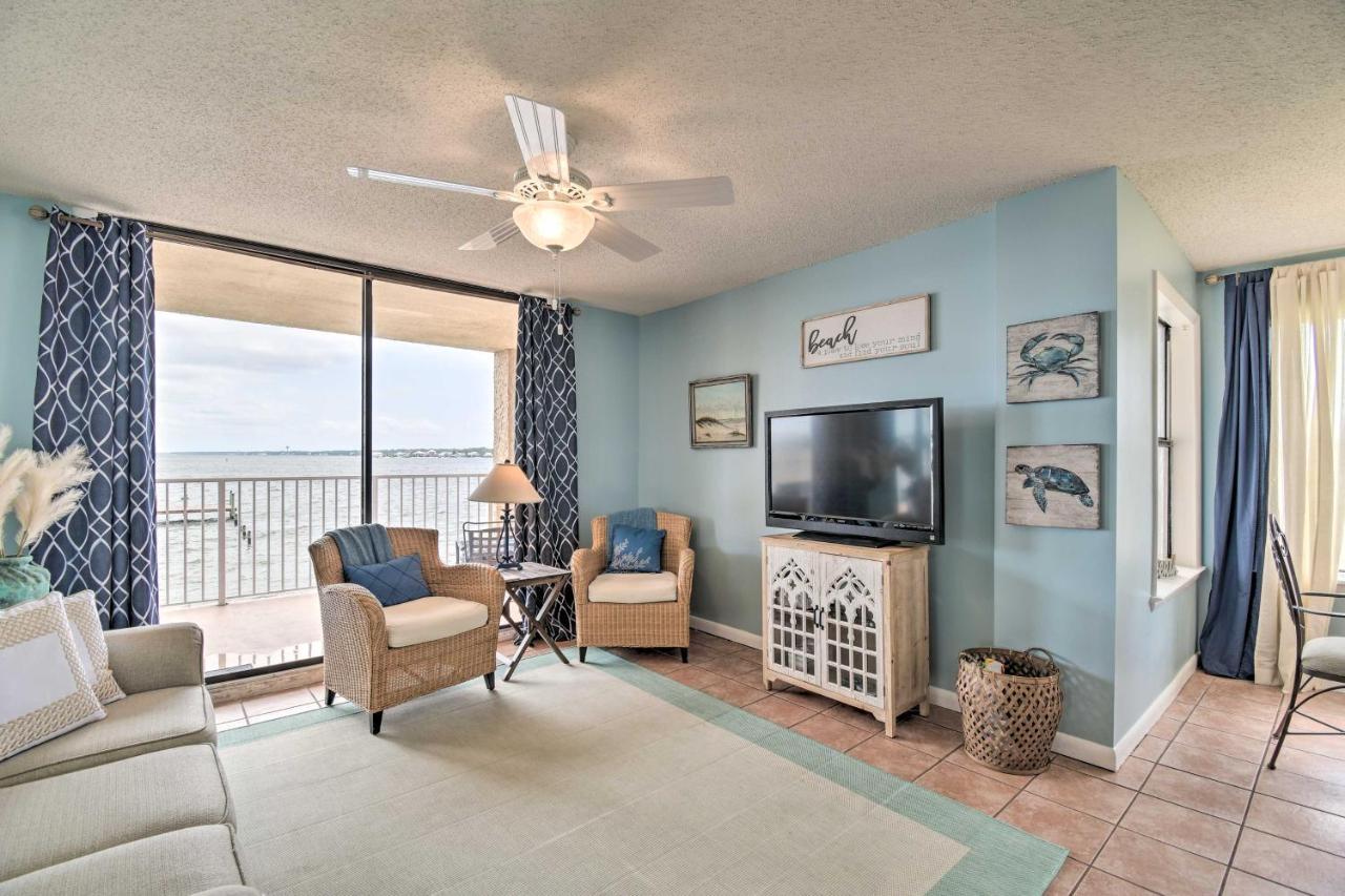 Waterfront Gulf Shores Condo With Patio, Pier And Pool Exterior foto