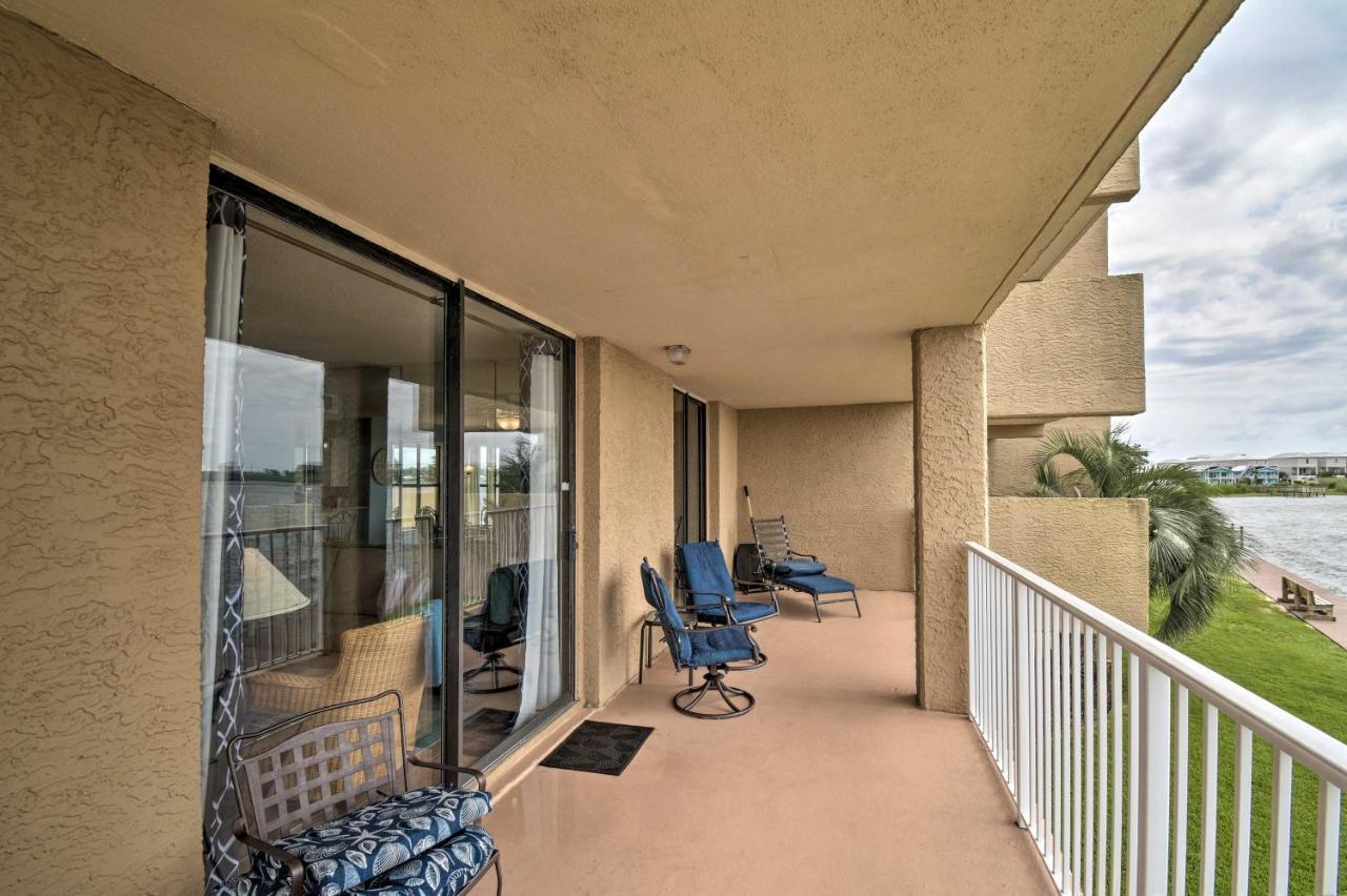 Waterfront Gulf Shores Condo With Patio, Pier And Pool Exterior foto