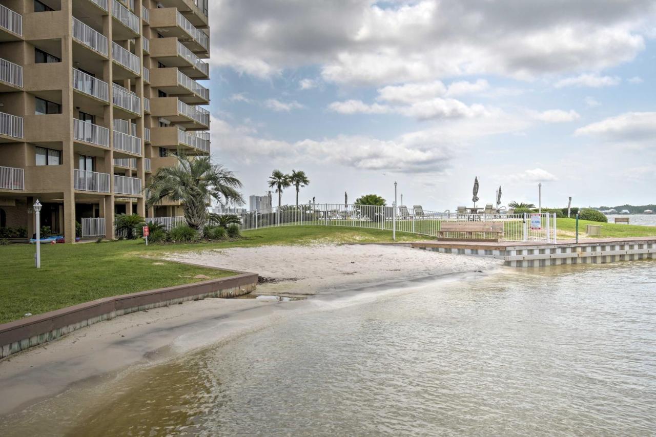 Waterfront Gulf Shores Condo With Patio, Pier And Pool Exterior foto