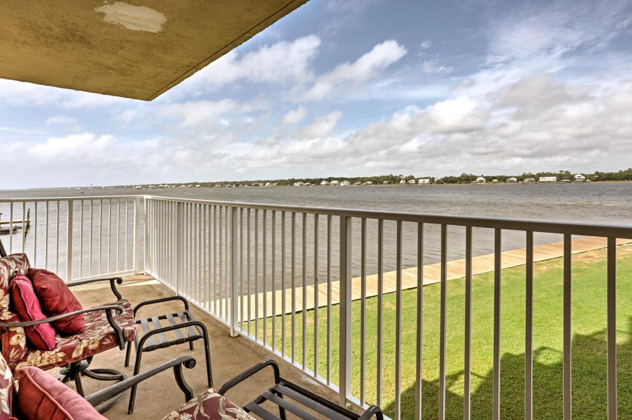 Waterfront Gulf Shores Condo With Patio, Pier And Pool Exterior foto